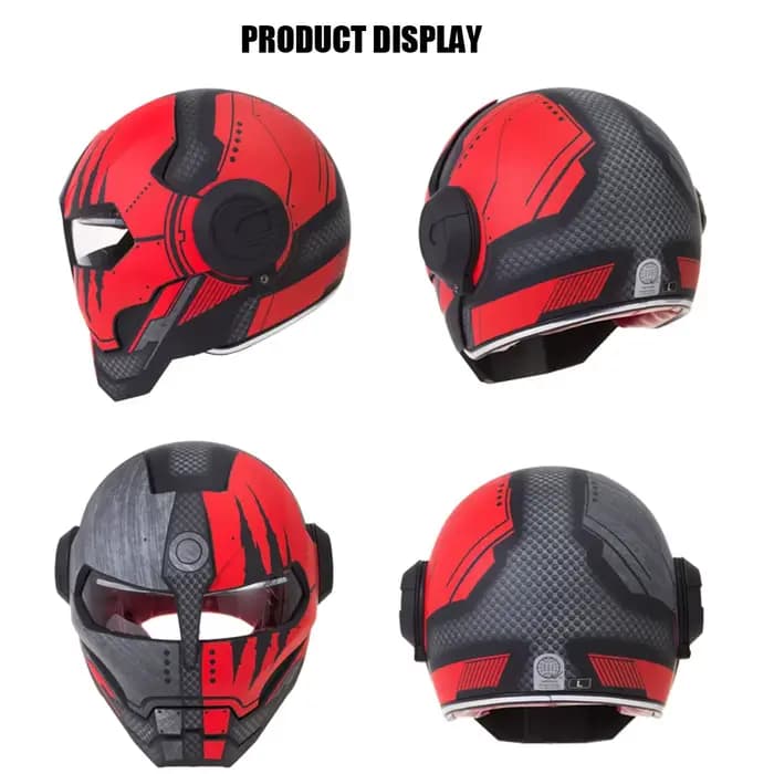 HEROBIKER Vintage rétro casque Moto