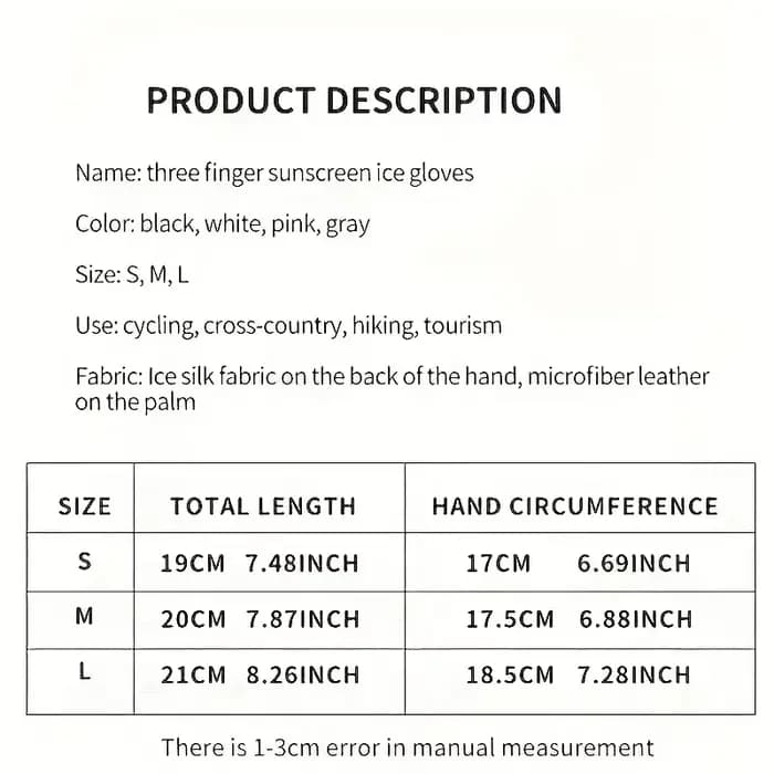Gants de cyclisme légers et respirants en soie glacée