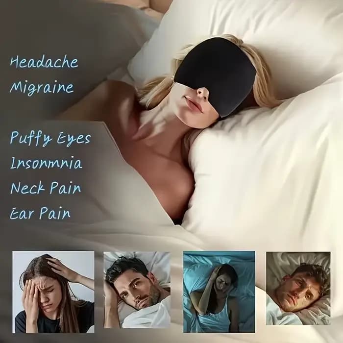 Refroidissement | Masque oculaire rafraîchissant en gel pour la migraine