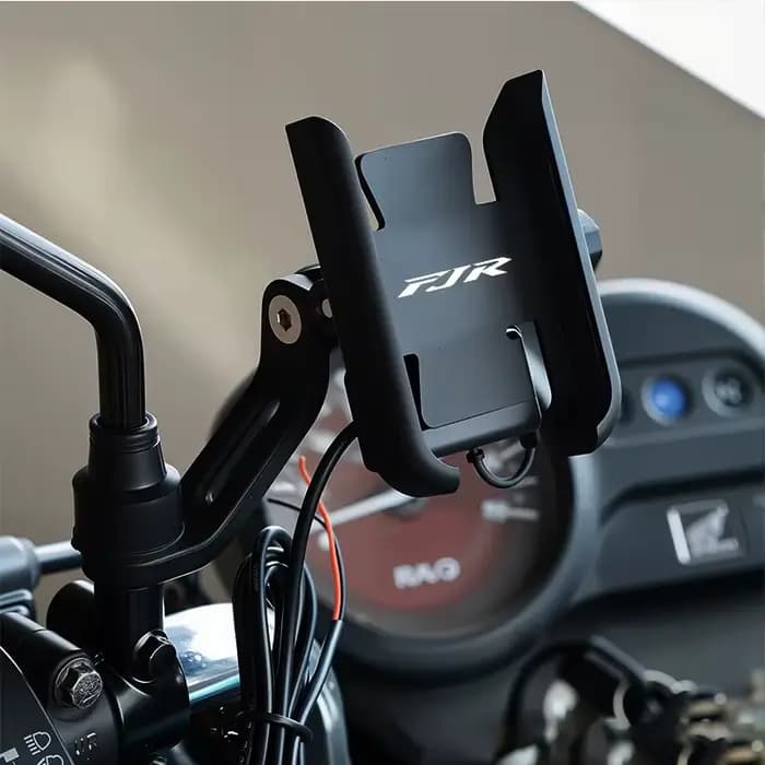 Support de téléphone de moto en alliage absorbant les chocs