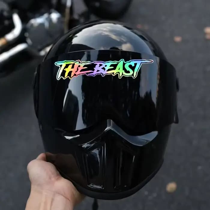 Autocollants pour casque de moto THE BEAST