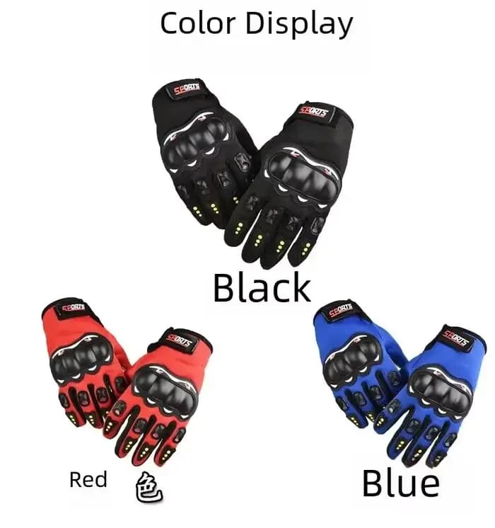 Gants de moto à doigts entiers pour hommes
