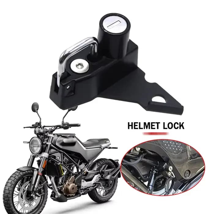 Crochet de verrouillage de casque en alliage de sécurité antivol pour moto