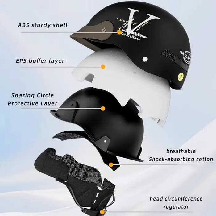 MOWK moto Vintage demi casque été respirant hommes femmes électrique Jet Scooter casques ouverts