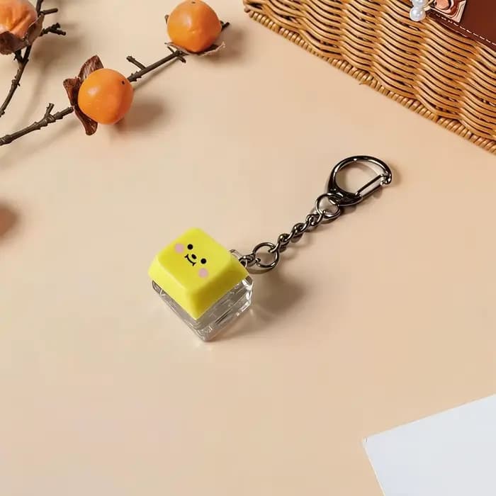 Accessoires K-POP BT21 - Capuchons de clavier, porte-clés, accessoires anti-stress pour fans, cadeaux de Noël 2026