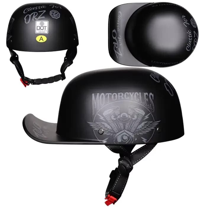 Casque de Moto rétro, demi-visage, Vintage, pour Scooter et motard