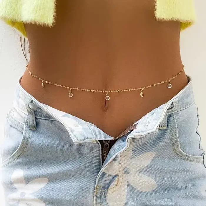 Ceinture de ventre Sexy pour femmes, chaîne de taille, bikini de plage d'été, accessoires de Festival, bijoux de corps, chaîne de corps, accessoires de bijoux à la mode
