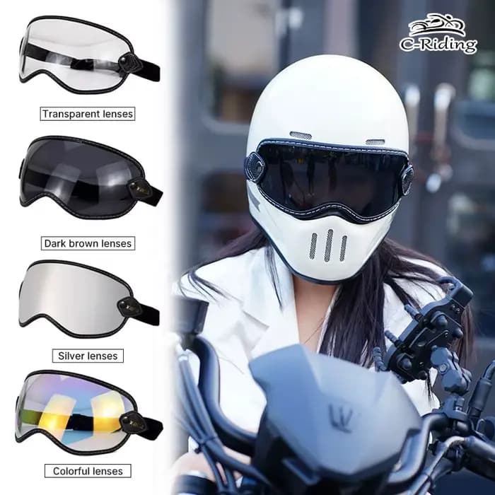 Lunettes de moto rétro
