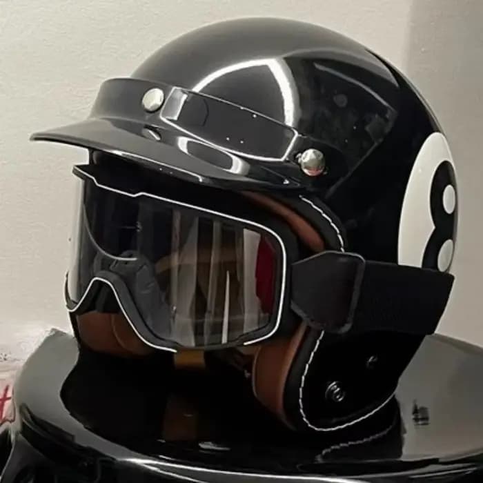 Lucky – casque de moto rétro numérique