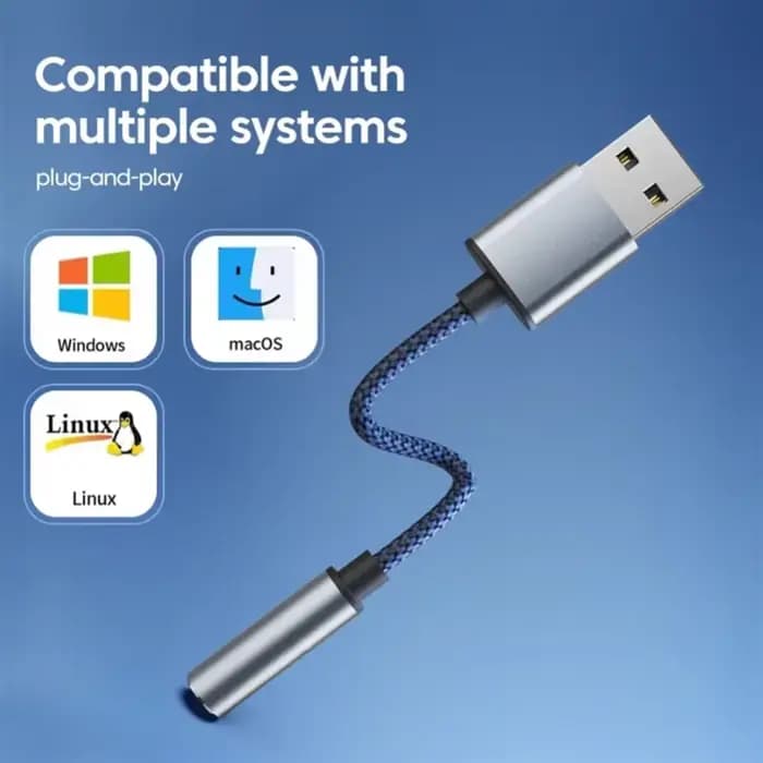 Adaptateur Audio USB vers Jack 3.5mm USB-A vers 3.5mm TRRS adaptateur USB vers prise Audio casque carte son stéréo externe pour ordinateur portable
