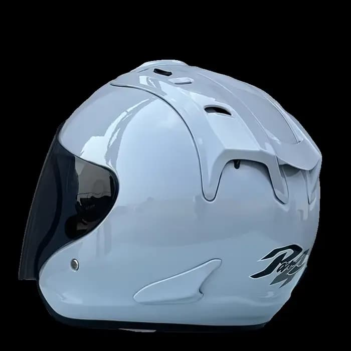 Demi-casque gris ciment Ram4 approuvé ECE pour hommes et femmes