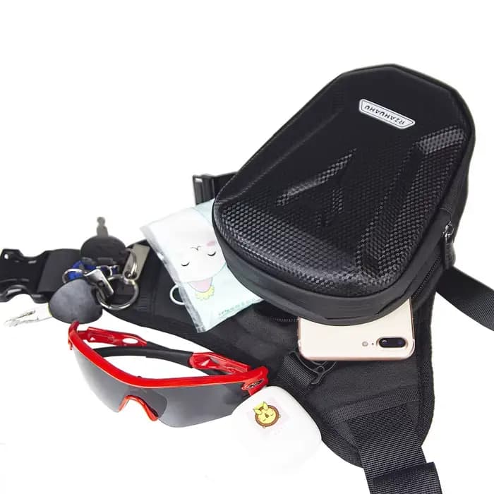 Sac de jambe de moto sacs de conduite en plein air sac banane décontracté sac de voyage tactique imperméable hommes