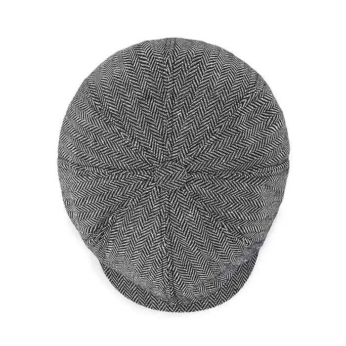 Ducati Logo hommes rétro béret britannique chapeau laine mélange Vintage chevrons Tweed