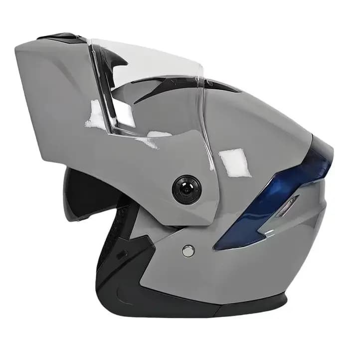 Casque de moto unisexe Certification Double lentille Section transversale
