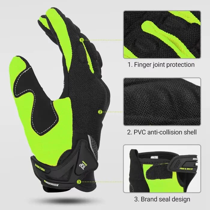 Gants de moto respirants pour moto