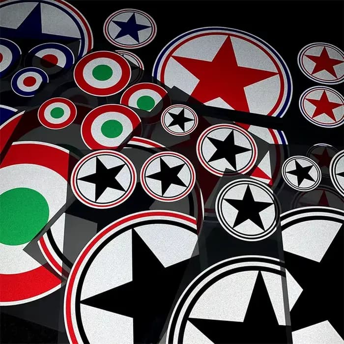 Autocollant de décoration de carrosserie de moto