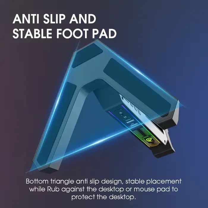 Support de casque RGB 2025 avec hub USB 2.0/ports Type-C, support de casque de jeu LED, offre de motifs et de service de logo personnalisés en cadeau