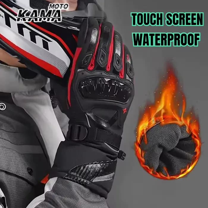 Gants de Moto chauds et imperméables d'hiver pour le cyclisme/course tout-terrain/vélo