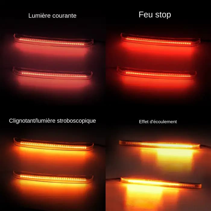 Sac de selle Led pour moto