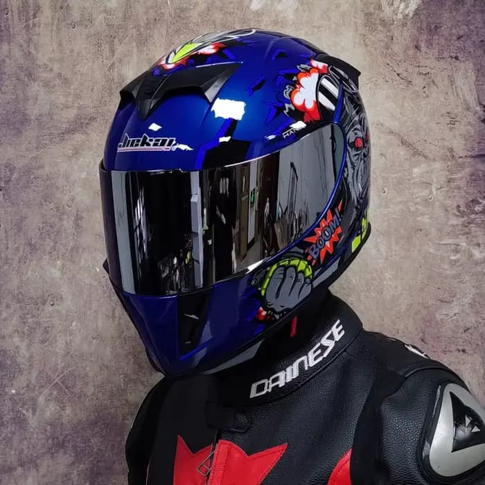 Casque de moto à double lentille avec pare-soleil intégré