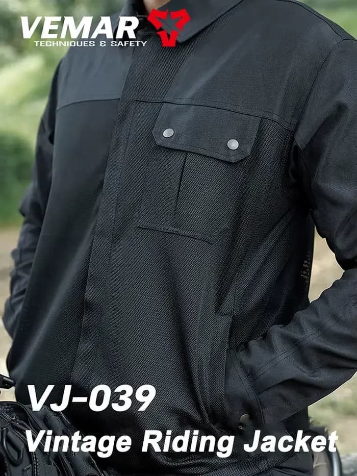 Veste d'été de moto pour hommes Oxford coupe-vent