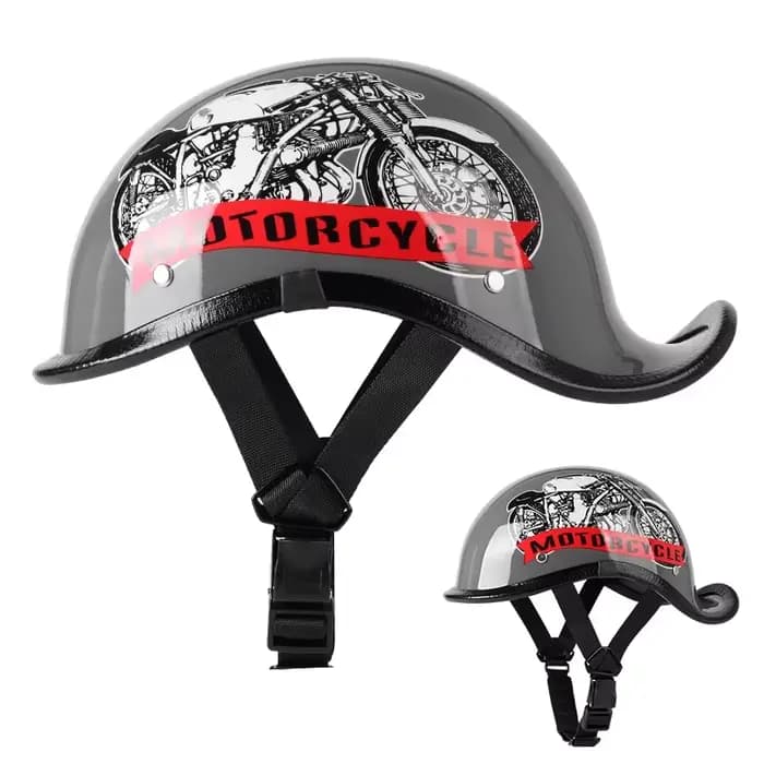 Demi-casque rétro pour moto