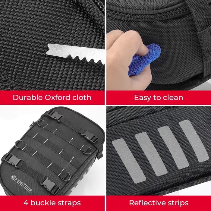 Sac arrière de garde-boue arrière de moto 6L