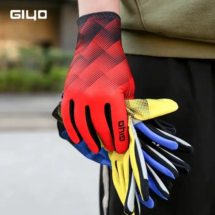 Giyo automne/hiver gants longs velours thermique vtt vélo de route doigt complet