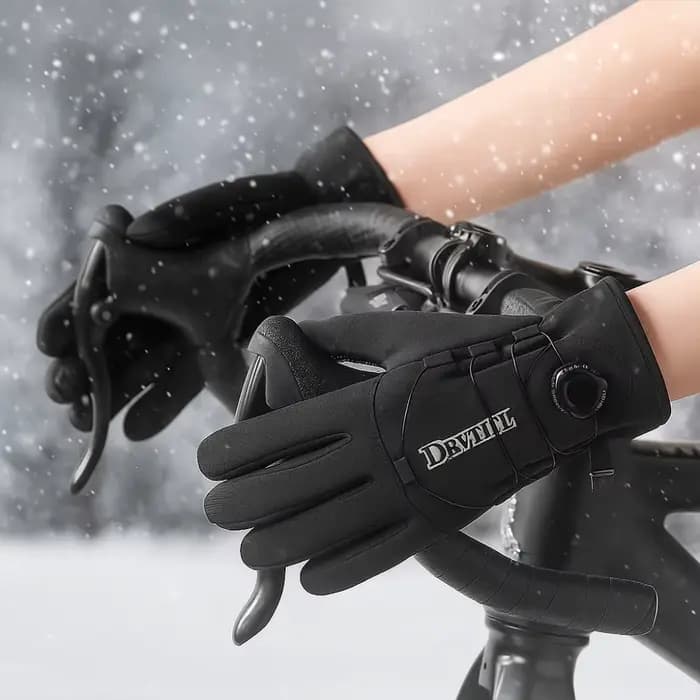 Gants de moto d'hiver chauds imperméables coupe-vent unisexe avec écran tactile pour l'équitation en plein air ski course cyclisme accessoires