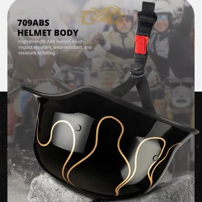 Casque De Moto approuvé DOT matériau ABS