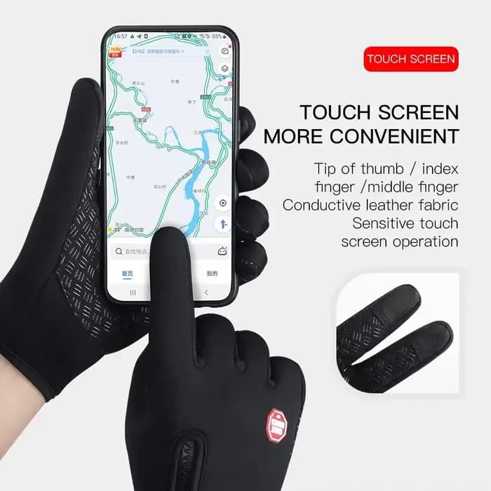 Gants chauds en polaire pour écran tactile