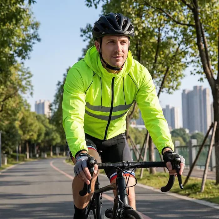 Veste de cyclisme réfléchissante haute visibilité