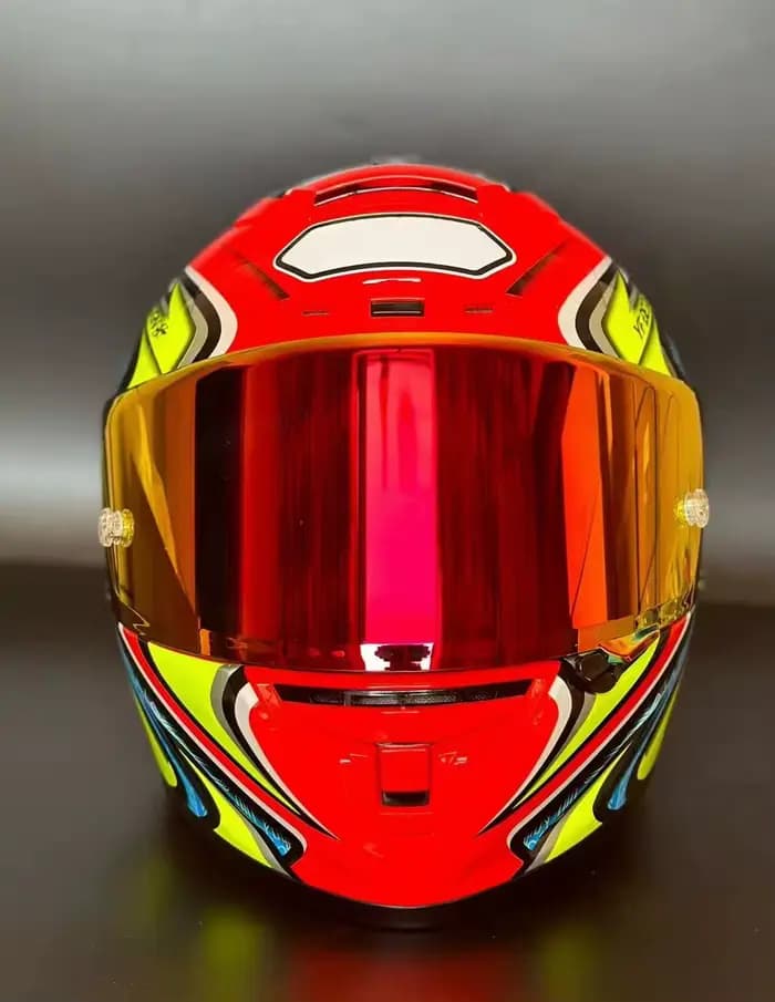 Casque De moto intégral X14 rouge daijiro équitation
