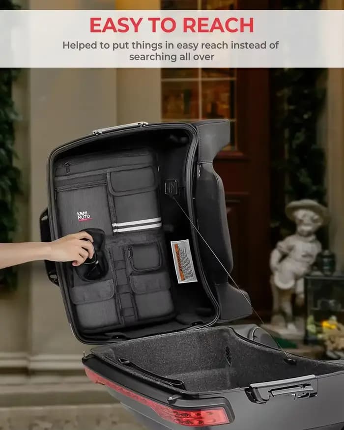 Sacs de rangement pour couvercle de sacoche de moto Road Glide