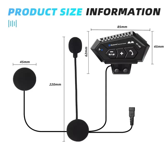 Casque de moto avec interphone Bluetooth
