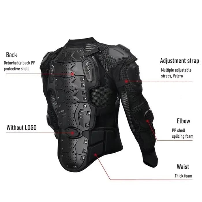 Veste de moto unisexe, équipement de motocross durable et confortable