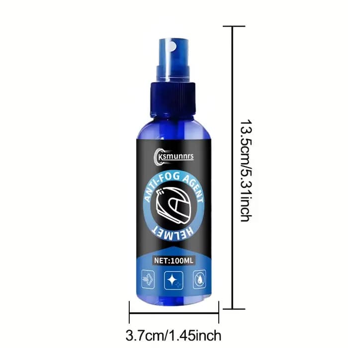 Spray anti-buée pour casque de moto - Solution anti-pluie