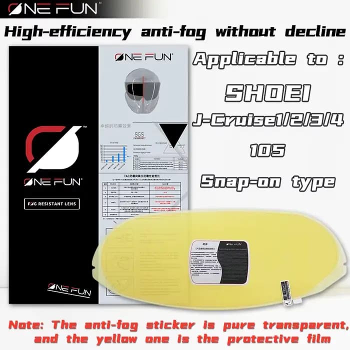 Pour casque shoei Anti-buée