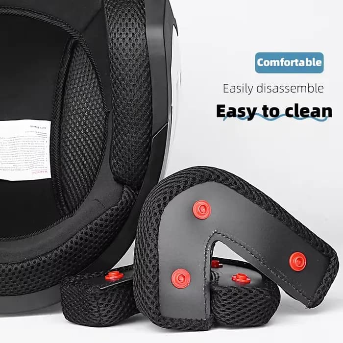Casque de moto 3/4 light pour homme et femme. Idéal pour les scooters et les vélos. Ce