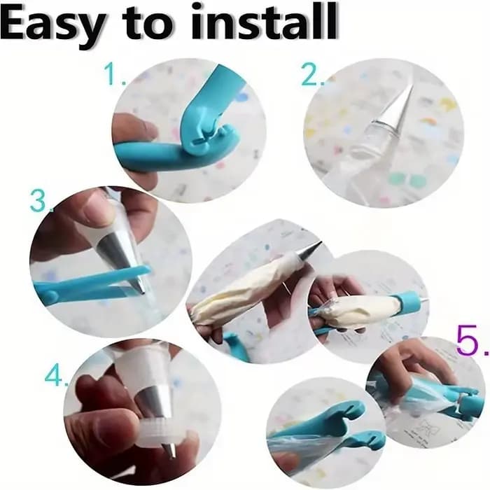 Ensemble d'outils de décoration de gâteaux, stylo de décoration de gâteaux, Kit d'outils de cuisson, sac de glaçage de pâtisserie, pistolet à presser pour crème à biscuits, fournitures de cuisson
