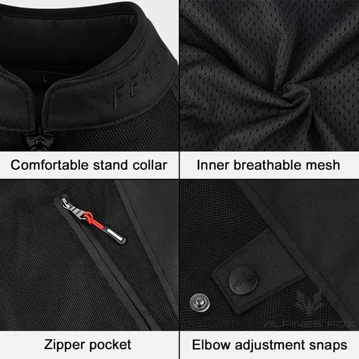 Veste de moto respirante pour homme