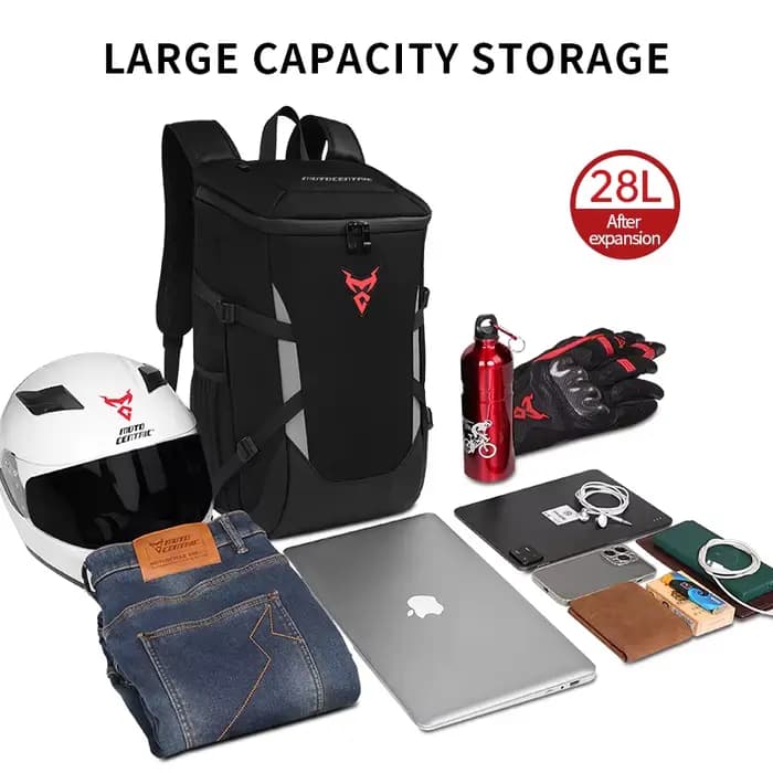 Sac à dos d'équitation pour casque de moto