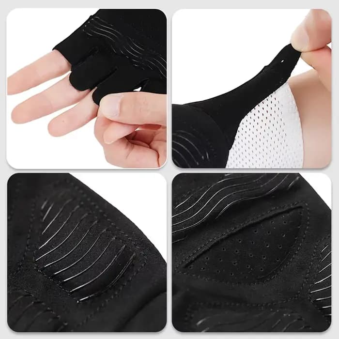 GOBYGO 1 paire de gants respirants à demi-doigts