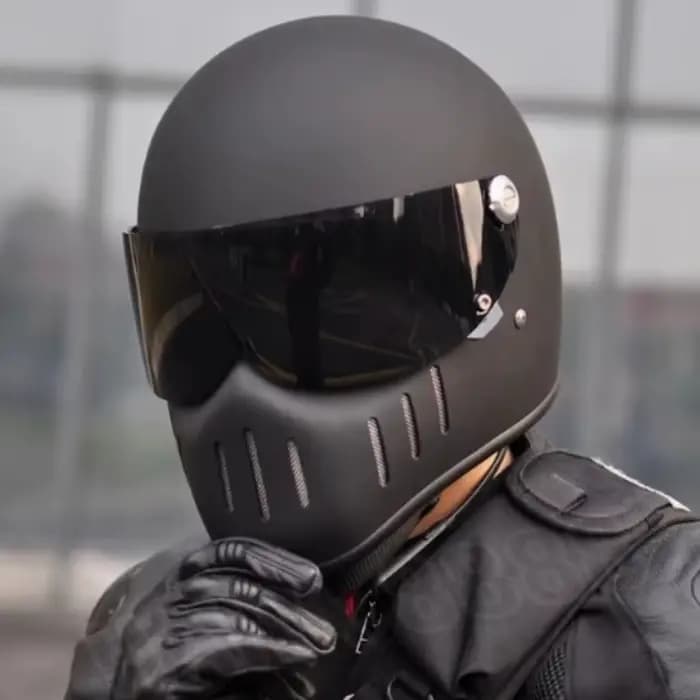 Casque de Moto intégral rétro