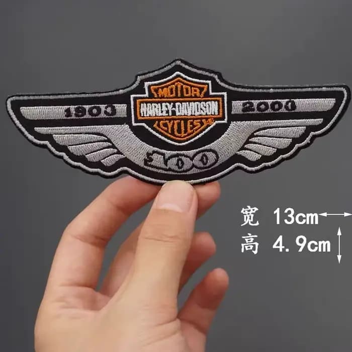 Patchs brodés Harley Davidson Punk Eagle à thermocoller pour vêtements