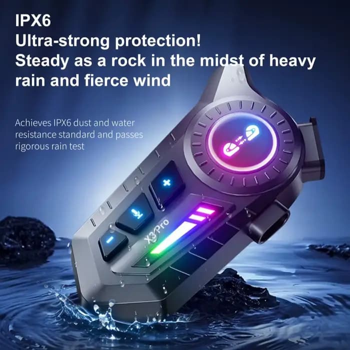 Casque de moto X3 Pro avec casque Bluetooth