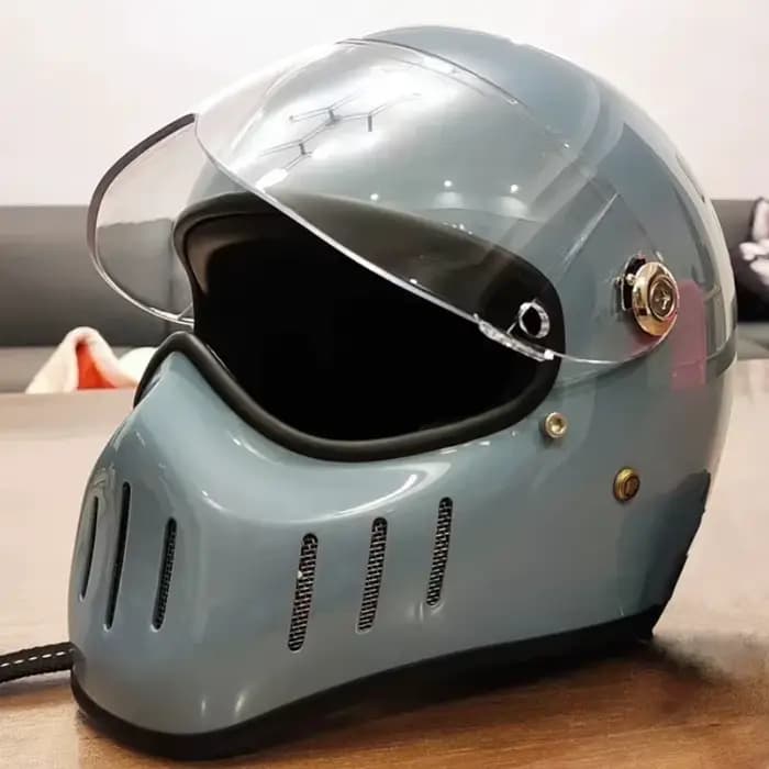 Casque de Moto intégral rétro