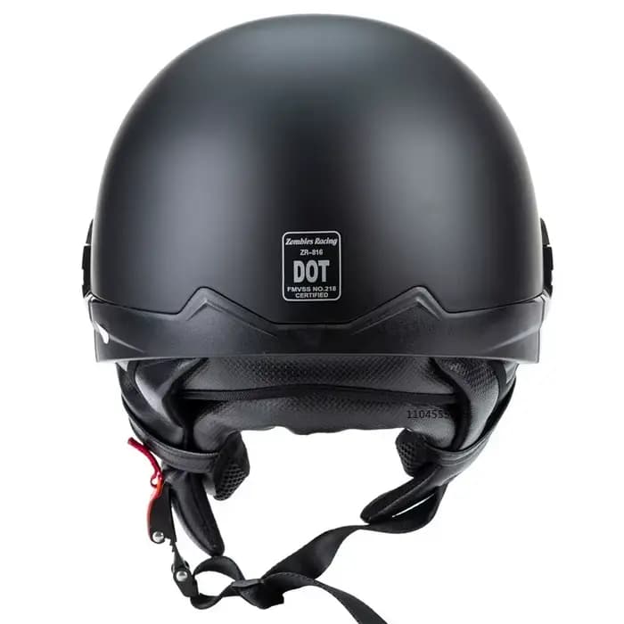Casque de Moto rétro visage ouvert demi-casques Cruiser Vintage avec pare-soleil boucle à dégagement rapide