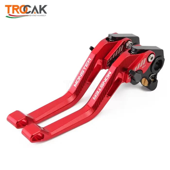 Leviers d'embrayage de frein courts réglables CNC pour moto DucSauMonster