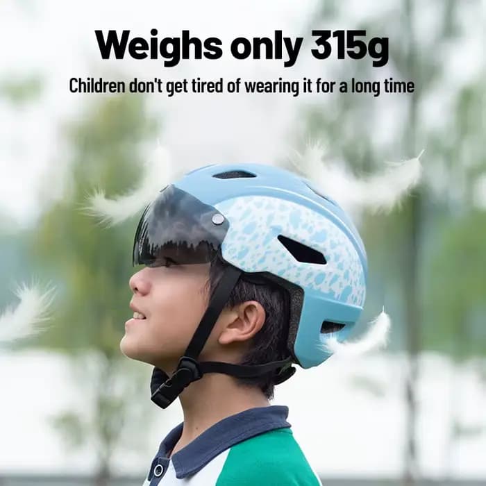 Eastinear casque de vélo pour enfants avec lunettes magnétiques léger respirant Sports de plein air
